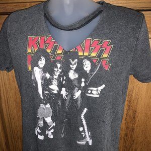 KISS Band Black T-Shirt LARGE SEXY - I WANNA ROCK AND ROLL ALL NIGHT!!!